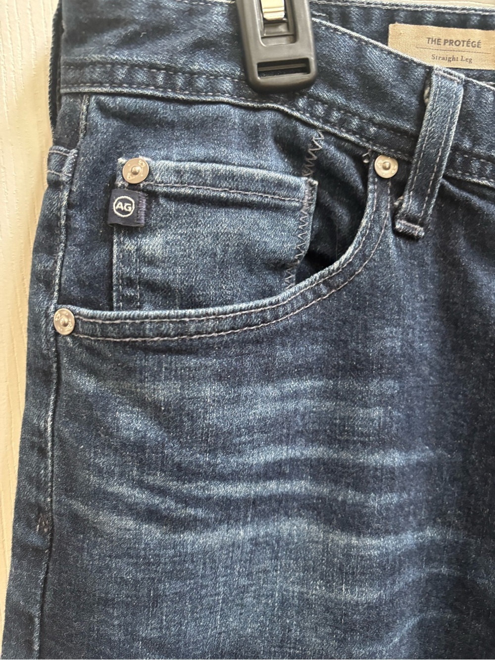 AG ADRIANO GOLDSCHMIED Men’s Protege Straight Leg Jeans, Size 32 x 34, EUC - Picture 4 of 8